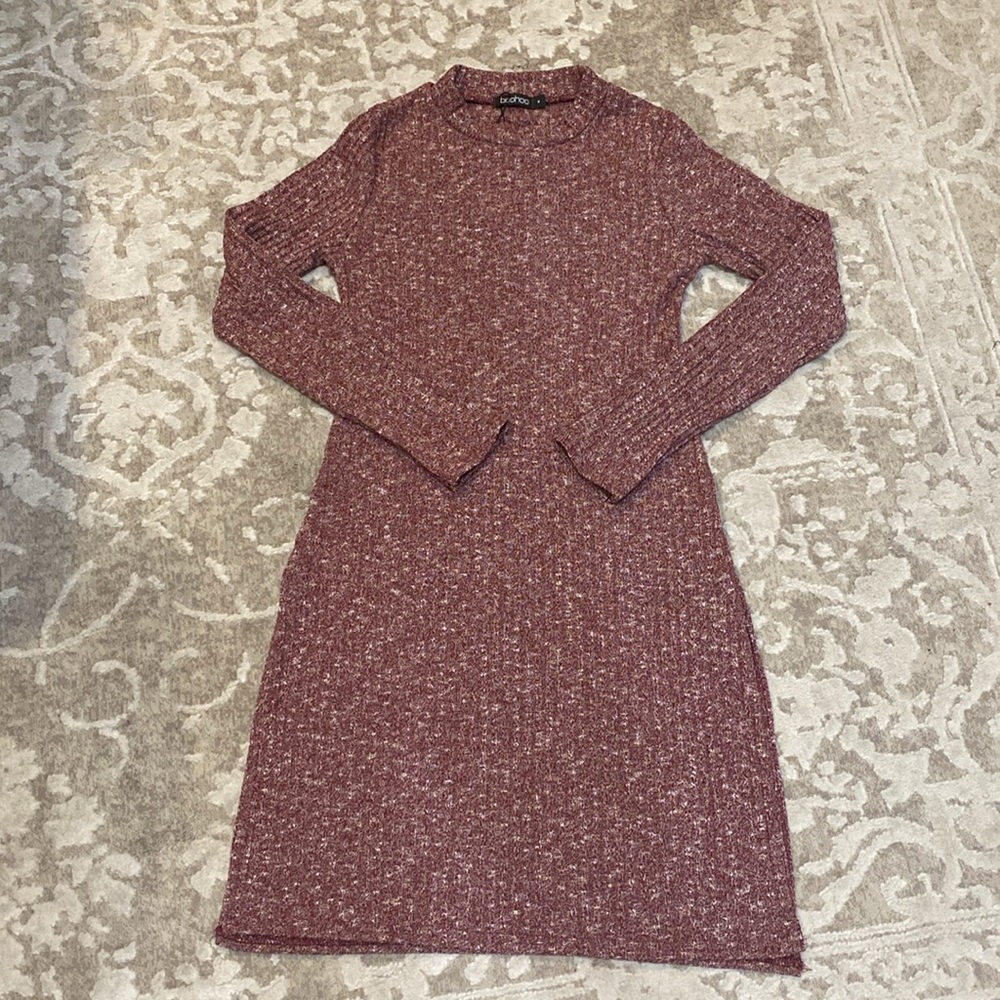 Rib Knit Side Split Jumper/ Sweater
